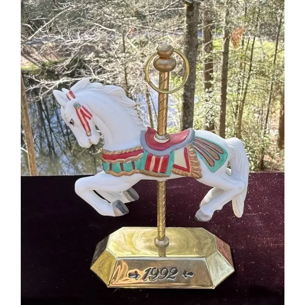 Hallmark Keepsake 1993 Tobin Fraley Porcelain Carousel Horse No Box EUC -LO10